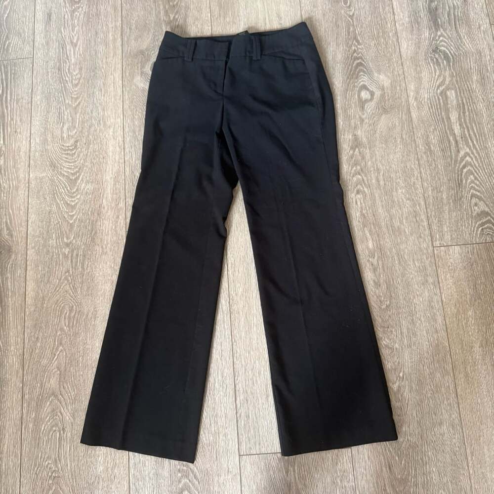 Ann Taylor Modern Pants Size 4 Black Work Trousers